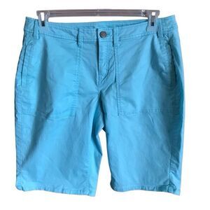 Lane Bryant Shorts SZ 14 Bermuda walking shorts turquoise blue